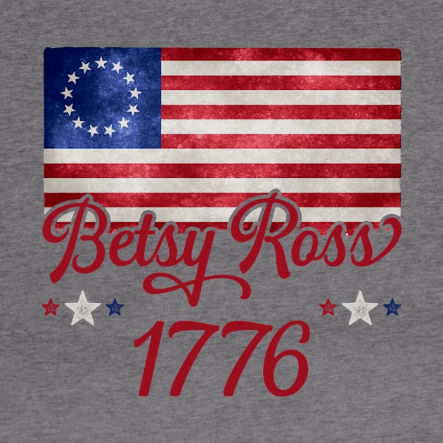 Betsy Ross Flag 1776 by teevisionshop